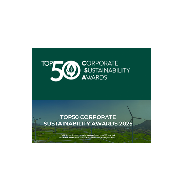 รางวัล Top 50 CSA (Corporate Sustainability Awards) ประจำปี 2568 ในหมวด ESG Leadership